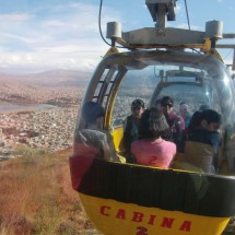 The funicular to the Christ monument in Cochabamba